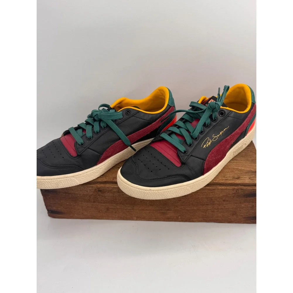 Puma Ralph Sampson Low Black History Month Mens 10.5 Retro Black 374685-01